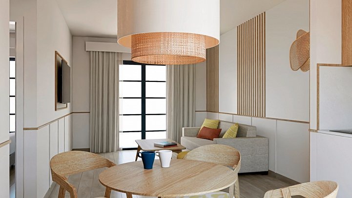 THB Tropical Island - Wohnbeispiel Apt.1 Schlafzimmer Premium renoviert (Zimmercodierungen AM2 & A2P)