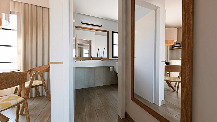 THB Tropical Island - Wohnbeispiel Apt.1 Schlafzimmer Premium renoviert (Zimmercodierungen AM2 & A2P)