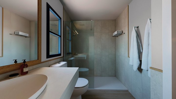 THB Tropical Island - Wohnbeispiel Apt.1 Schlafzimmer Premium renoviert (Zimmercodierungen AM2 & A2P)