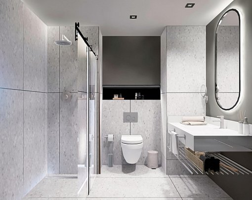 Korumar Deluxe Hotel - Modellbild Beispiel Bad (Zimmercodierungen DG1, DC1 & DGM)