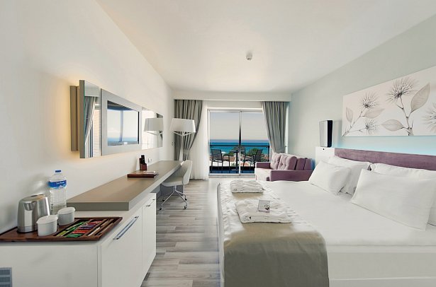 Flora Garden Ephesus - Wohnbeispiel Doppelzimmer Deluxe Meerblick