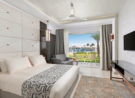 Pickalbatros White Beach Resort Taghazout - Wohnbeispiel Doppelzimmer Deluxe Poolblick (Zimmercodierung DDP)