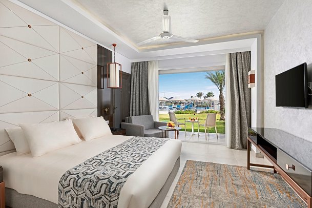 Pickalbatros White Beach Resort Taghazout - Wohnbeispiel Doppelzimmer Deluxe Poolblick (Zimmercodierung DDP)