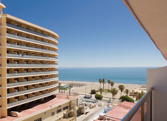 Ibersol Torremolinos Beach - Blickbeispiel Doppelzimmer seitl. Meerblick (Zimmercodierung DBN)