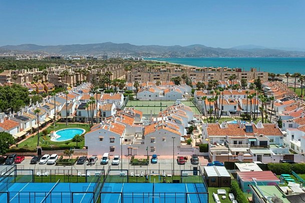 SOL Málaga Guadalmar - Blickbeispiel Doppelzimmer seitl. Meerblick (Zimmercodierungen DBN & D2N)