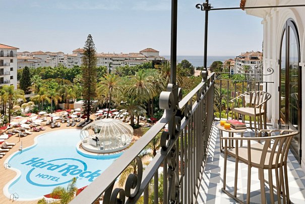 Hard Rock Hotel Marbella - Balkonbeispiel Doppelzimmer Superior (Zimmercodierung DS1)