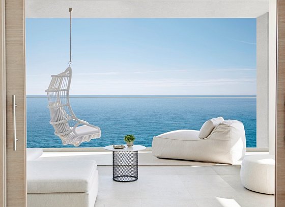 Ikos Andalusia - Wohnbeispiel Deluxe Suite 1 Schlafzimmer frontaler Meerblick (Zimmercodierung WDO)