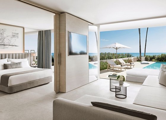 Ikos Andalusia - Wohnbeispiel Deluxe Suite Gartenblick privater Pool (Zimmercodierung WX6)