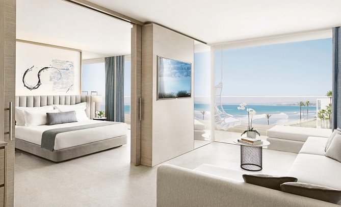 Ikos Andalusia - Wohnbeispiel Deluxe Suite 1 Schlafzimmer Meerblick (Zimmercodierung WDM)