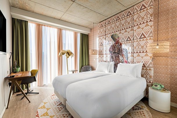 nhow Amsterdam RAI - Wohnbeispiel nhow Doppelzimmer (Zimmercodierung DB1)