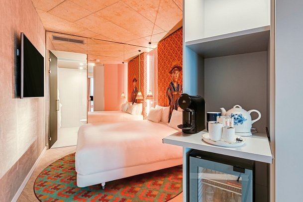 nhow Amsterdam RAI - Wohnbeispiel nhow Doppelzimmer (Zimmercodierung DB1)