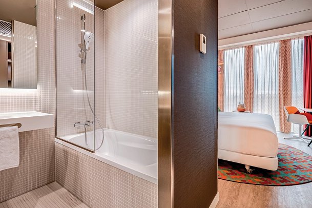 nhow Amsterdam RAI - Wohnbeispiel nhow Doppelzimmer (Zimmercodierung DB1)