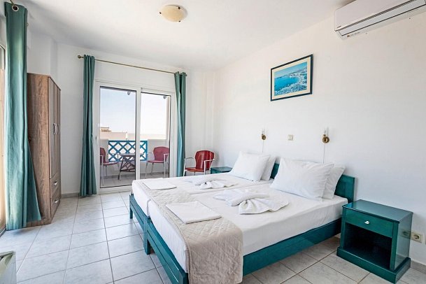 Votsalakia Beach - Wohnbeispiel Doppelzimmer Meerblick (Zimmercodierung DBM)