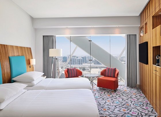 Andaz Capital Gate Abu Dhabi by Hyatt - Wohnbeispiel Standard Twin (Zimmercodierung DB1)
