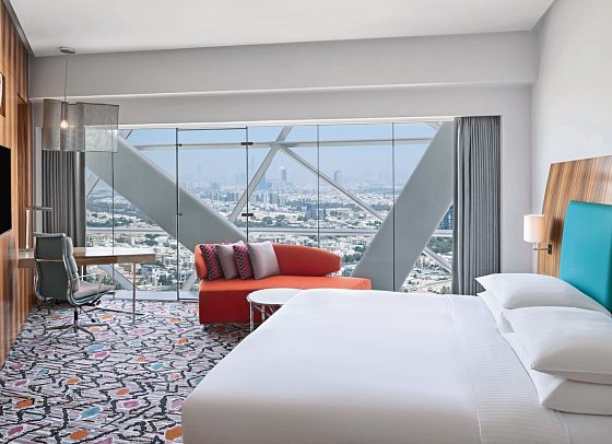 Andaz Capital Gate Abu Dhabi by Hyatt - Wohnbeispiel Deluxe Room (Zimmercodierung DD1)