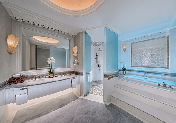 Emirates Palace Mandarin Oriental Abu Dhabi - Wohnbeispiel Panoramic Sea View Suite (Zimmercodierung W2M)