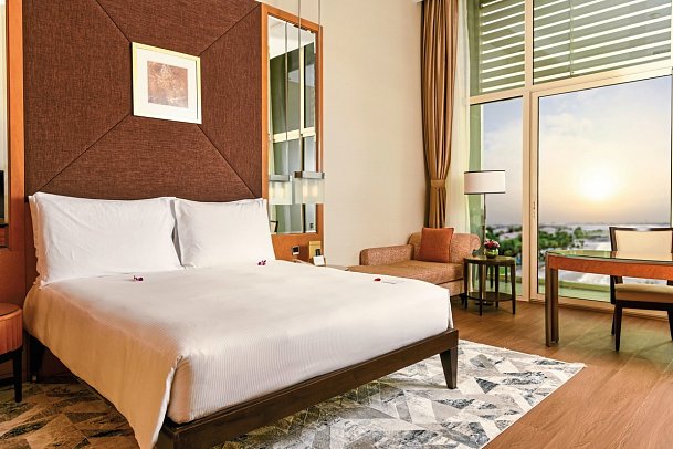 Al Raha Beach Resort & Spa - Wohnbeispiel Gulf View Room (Zimmercodierungen DB1 & UP2)