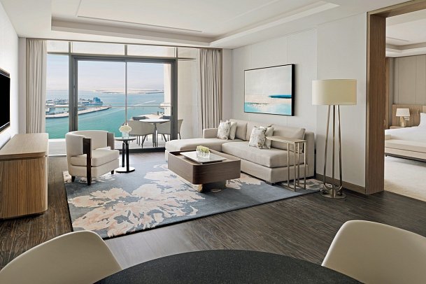 InterContinental Residences Abu Dhabi - Wohnbeispiel One Bedroom Apartment Sea View (Zimmercodierung AB2)
