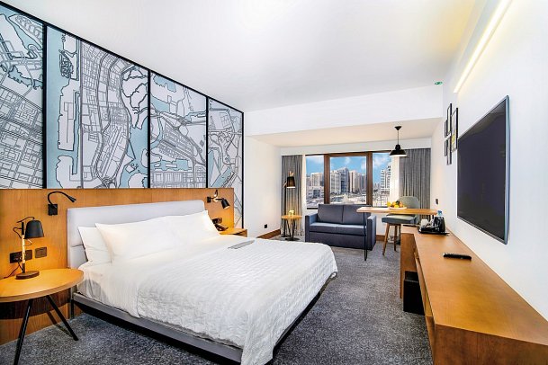 Le Méridien Abu Dhabi - Wohnbeispiel Deluxe City View (Zimmercodierungen UD1 & UL1)