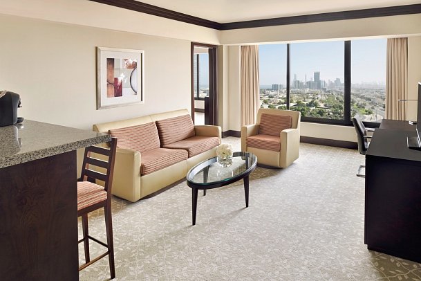 InterContinental Abu Dhabi - Wohnbeispiel One Bedroom Suite Garden View (Zimmercodierung W1G)