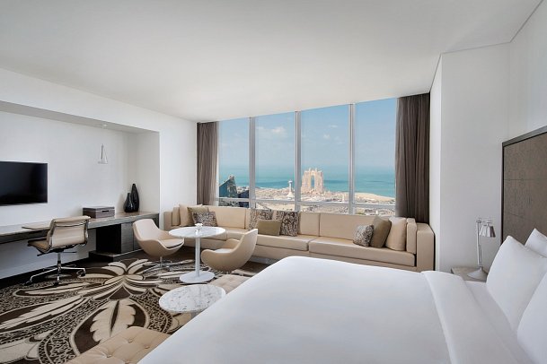 Conrad Abu Dhabi Etihad Towers - Wohnbeispiel Junior Suite Sea View (Zimmercodierung J1M)