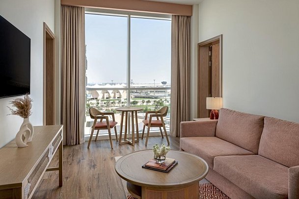 Yas Plaza Circuit - Wohnbeispiel 2 Bedroom Suite Plaza View Theme Park Access (Zimmercodierung WIG)