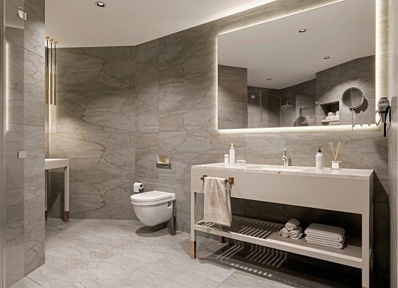 Nirvana Cosmopolitan - Beispiel Bad Junior Suite (Zimmercodierung JB1)