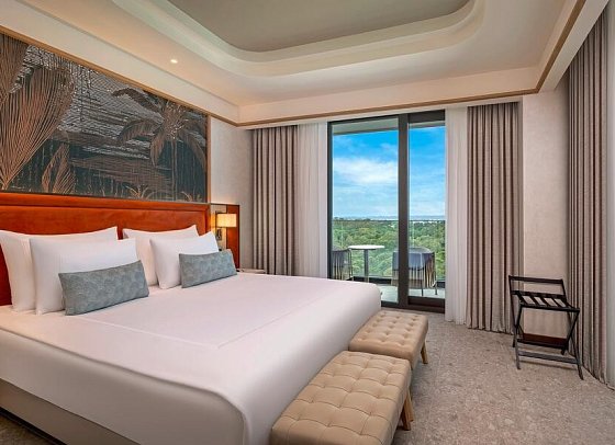 Trendy Perge Resort & Suites - Wohnbeispiel Juniorsuite Gartenblick (Zimmercodierung JBG)