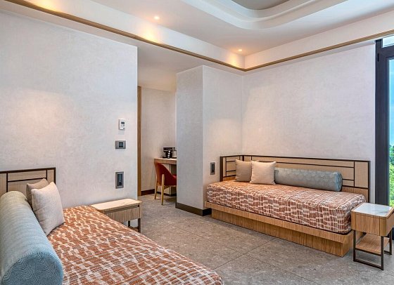 Trendy Perge Resort & Suites - Wohnbeispiel Juniorsuite Gartenblick (Zimmercodierung JBG)