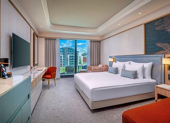 Trendy Perge Resort & Suites - Wohnbeispiel Doppelzimmer Deluxe Meerseite (Zimmercodierungen DDC & DCC)