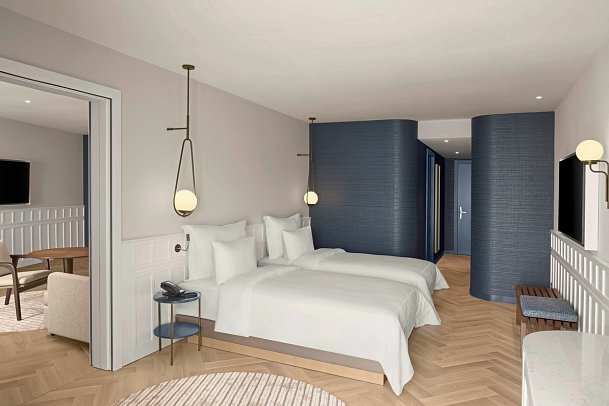 Akra Antalya - Wohnbeispiel Familienzimmer mit Verbindungstür (Zimmercodierung FVM)