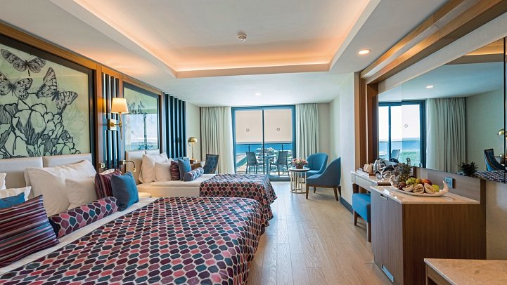 Adalya Elite Lara - Wohnbeispiel Doppelzimmer Meerblick (Zimmercodierungen DBM & DCM)