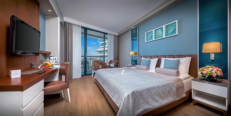 Baia Lara - Wohnbeispiel Doppelzimmer Meerblick (Zimmercodierungen DBM & DCM)