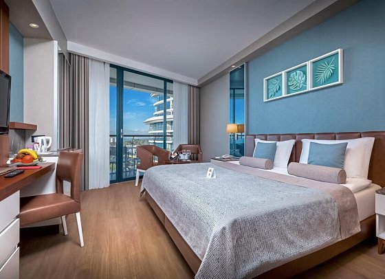 Baia Lara - Wohnbeispiel Doppelzimmer Meerblick (Zimmercodierungen DBM & DCM)