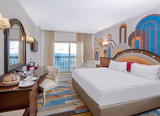 Megasaray Westbeach Antalya - Wohnbeispiel Doppelzimmer Deluxe Meerblick (Zimmercodierungen DDM & DCM)