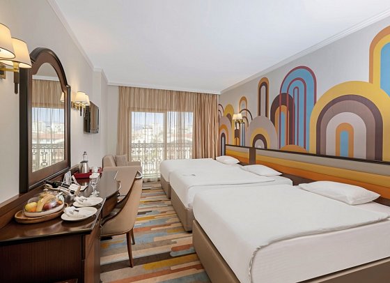 Megasaray Westbeach Antalya - Wohnbeispiel Doppelzimmer Komfort City View (Zimmercodierungen DF1 & DF2)