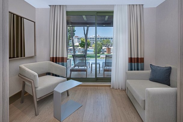 Ducale Lara - Wohnbeispiel Doppelzimmer Swim Up (Zimmercodierung D1Q)