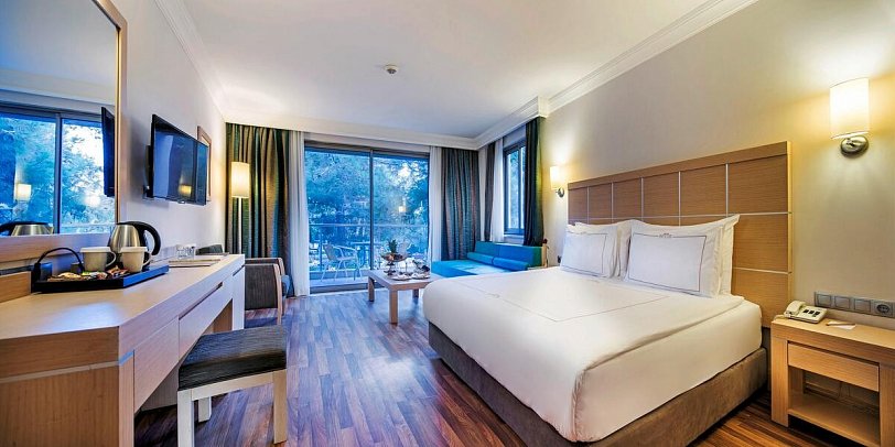 Bellis Deluxe Hotel - Wohnbeispiel Mimosa Gartenzimmer (Zimmercodierung D3G)
