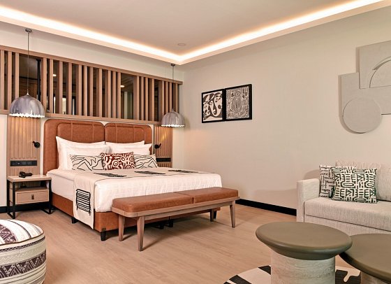 Ethno Belek - Wohnbeispiel Doppelzimmer Superior Jacuzzi Meerblick (Zimmercodierung DSM)