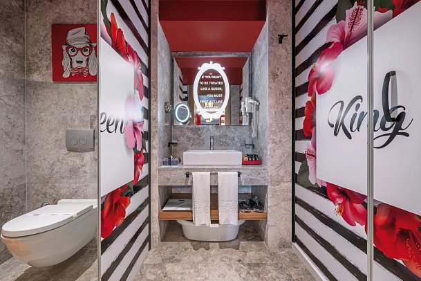 Selectum Luxury Resort Belek - Wohnbeispiel Bad Familienzimmer (Zimmercodierung FB1)