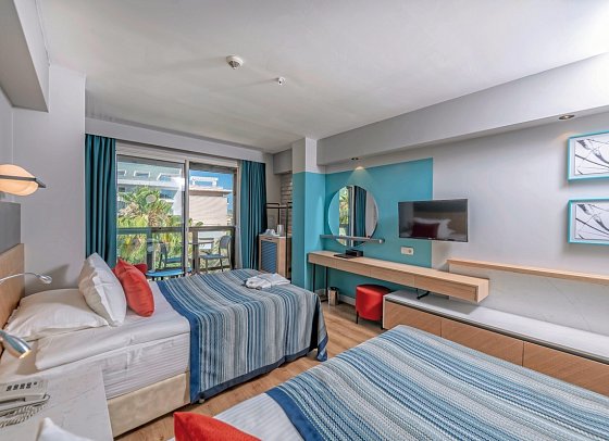 Oleander Beach Resort - Wohnbeispiel Doppelzimmer Landblick (Zimmercodierungen DBL & DCL)