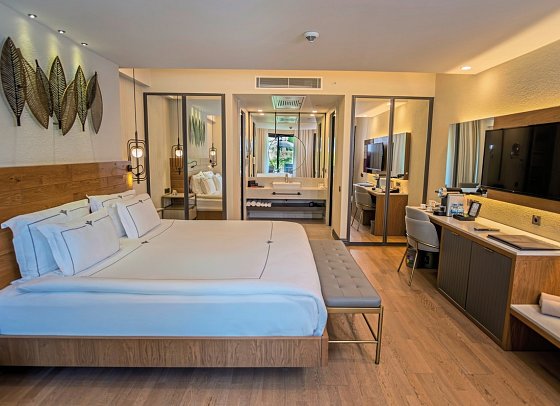 Miramare Beach - Wohnbeispiel DZ Deluxe mit Privatgarten (Zimmercodierung DDG)