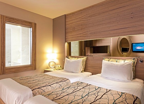Melas Resort Hotel - Wohnbeispiel Doppelzimmer (Zimmercodierungen DB1 & DC1)