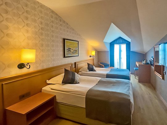 Alba Resort - Wohnbeispiel Doppelzimmer seitl. Meerblick (Zimmercodierung DB3)