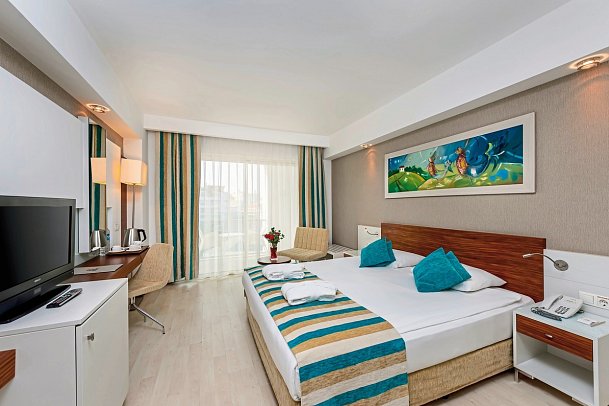 Sunis Evren Beach Resort Hotel & SPA - Wohnbeispiel Doppelzimmer Landblick (Zimmercodierungen DBL & DCL)