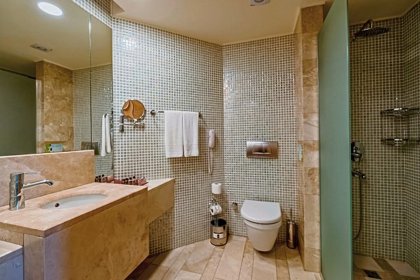 Club Melas Prive - Beispiel Bad Doppelzimmer Standard Large (Zimmercodierung DB2)