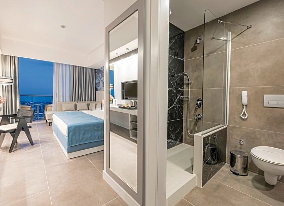Crystal Centro Pearl Collection - Wohnbeispiel Doppelzimmer Meerblick (Zimmercodierungen DBM & DCM)