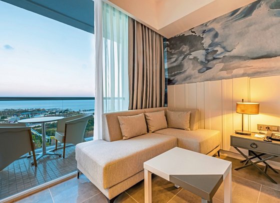 Crystal Centro Pearl Collection - Wohnbeispiel Doppelzimmer Meerblick (Zimmercodierungen DBM & DCM)