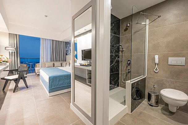 Crystal Centro Pearl Collection - Wohnbeispiel Doppelzimmer Meerblick (Zimmercodierungen DBM & DCM)