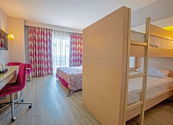 Sunmelia Beach Resort & Spa - Wohnbeispiel Doppelzimmer Superior mit Etagenbett (Zimmercodierungen DS1, DS2 & DS3)